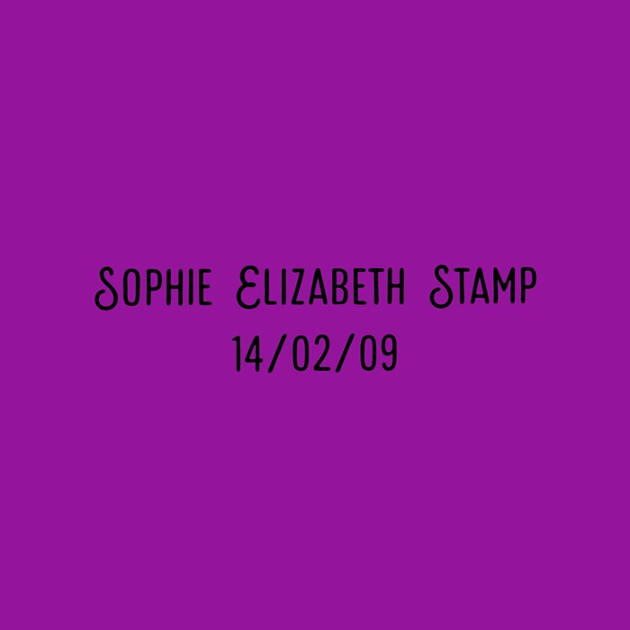 Sophie stamp